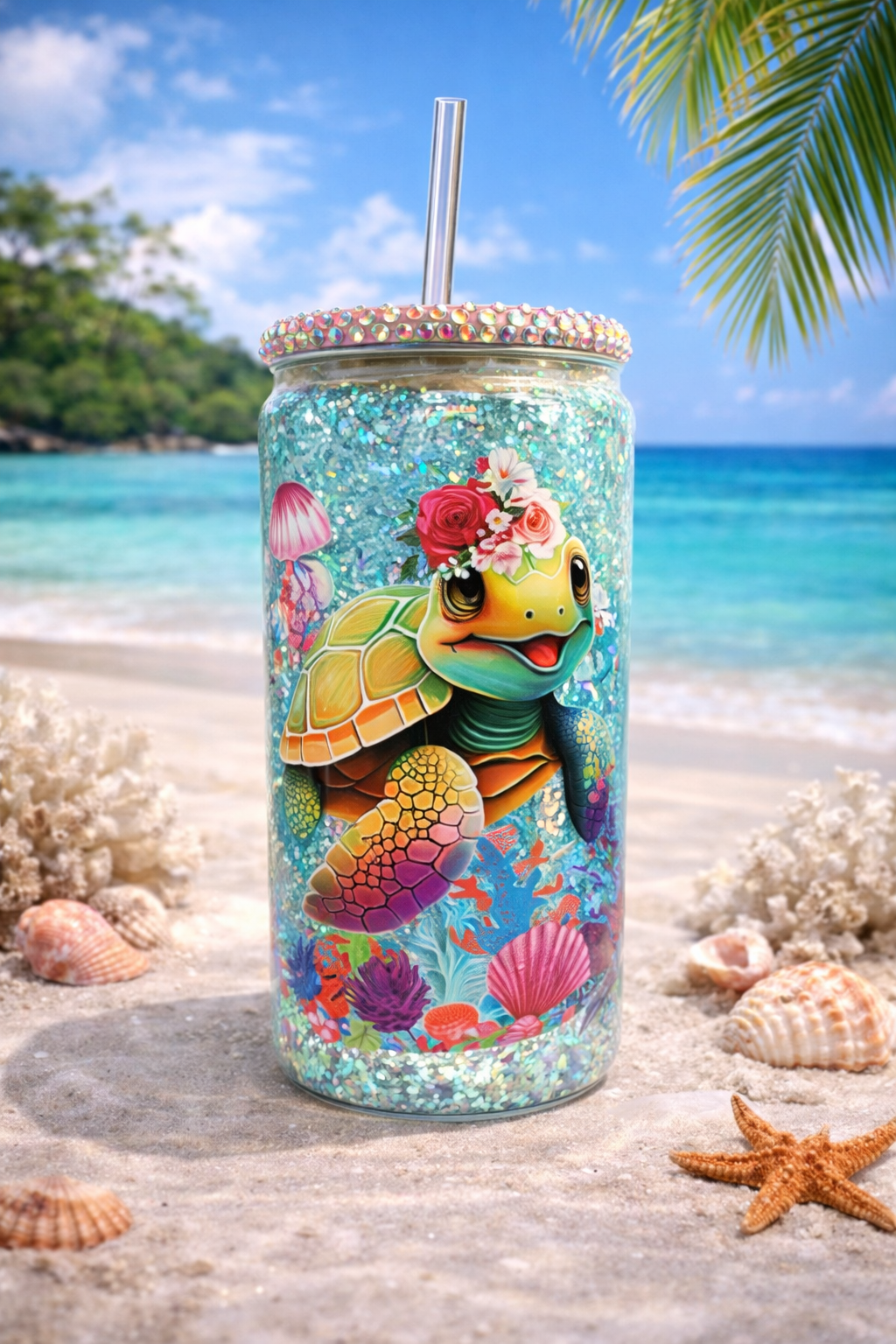 Glass Snow Globe Tumbler