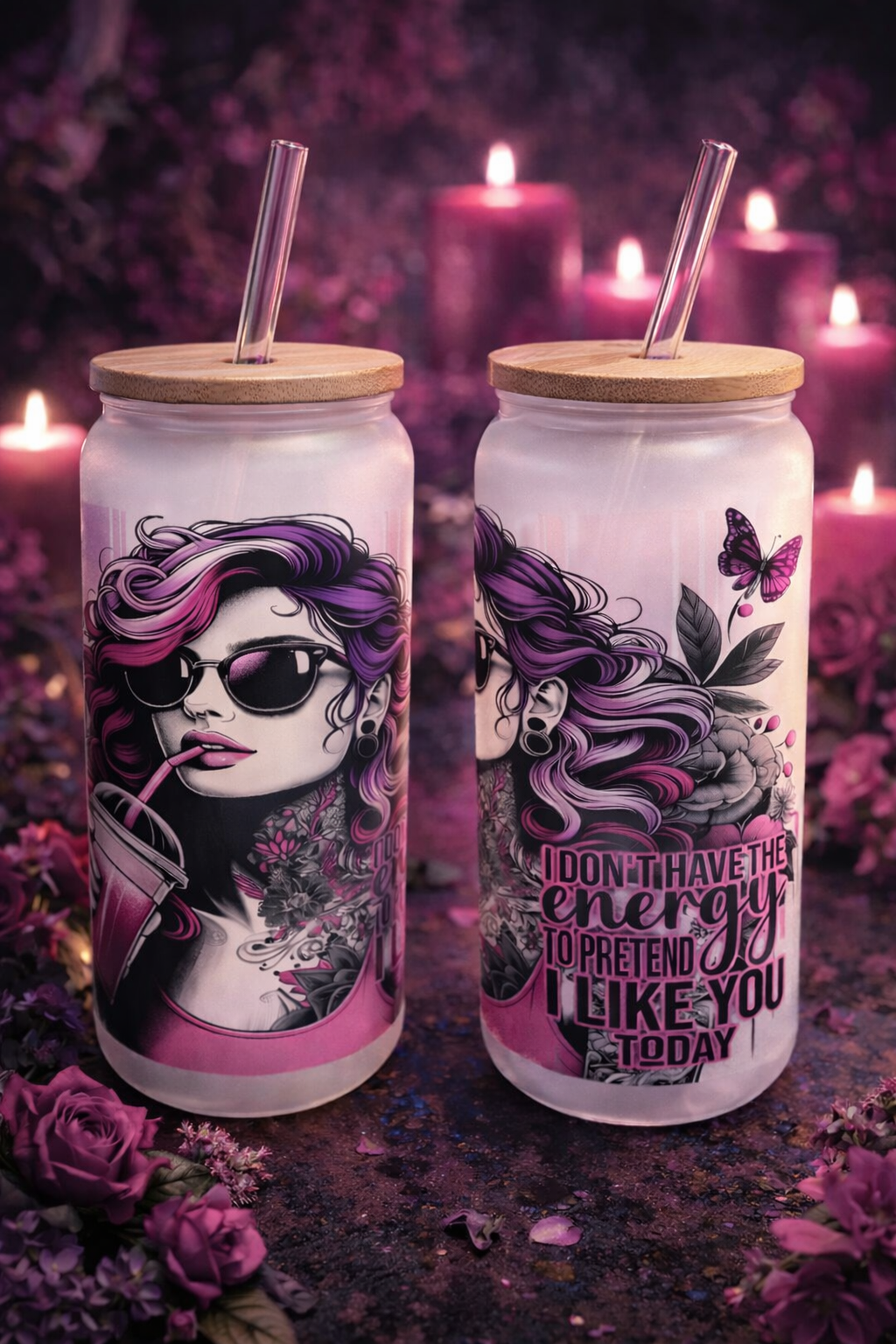 Frosted Glass Tumbler