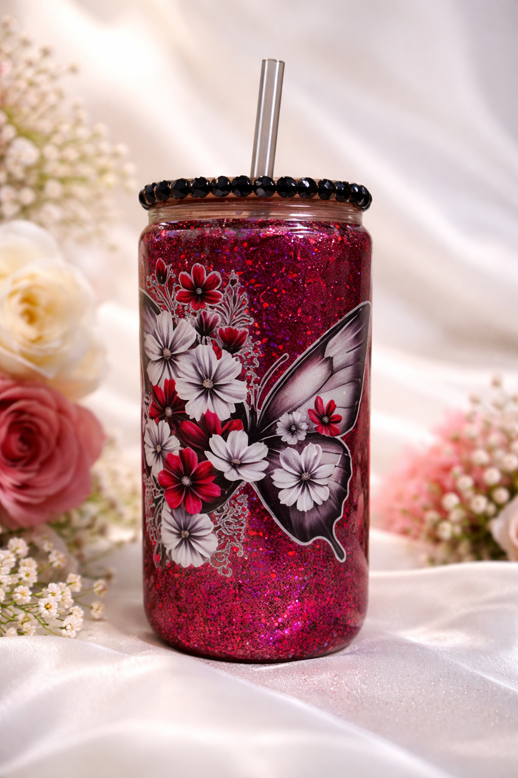 Glass Snow Globe Tumbler