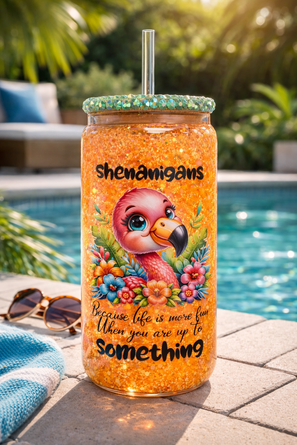 Glass Snow Globe Tumbler